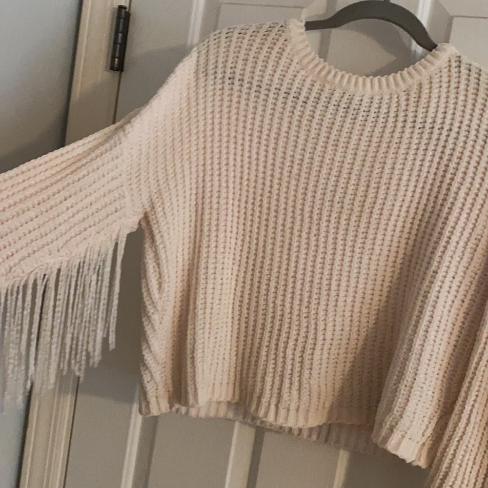 Knitted White Sweater